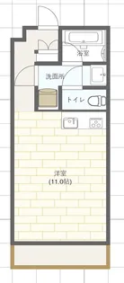 ダイヤモンドマンション【406号室】の間取り
