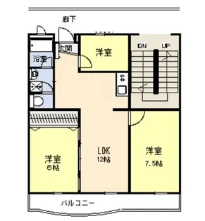 グラン松葉【1階】の間取り