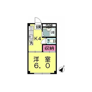 ラフォーレヒグチ【1階】の間取り