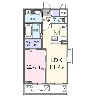 リン【1階】の間取り