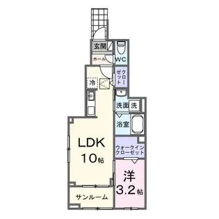 ソレイユ【1階】の間取り