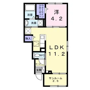 コンフォート ヒル【1階】の間取り
