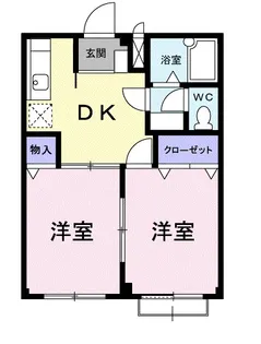クレインコートハウス【1階】の間取り