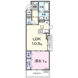 クラール【1階】の間取り