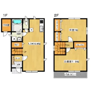 埼玉県熊谷市上之【一戸建】の間取り