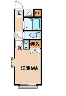 ウィンダム【201号室】の間取り