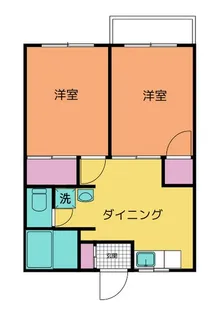 高柳ハイツ【203号室】の間取り