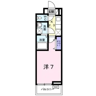 シャンドゥ フルールIV【2階】の間取り