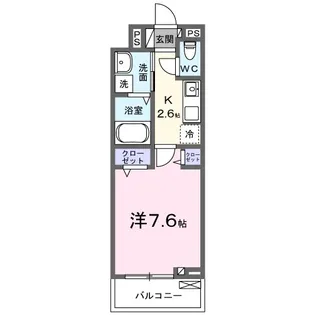 ヒカルサ坂戸芦山町【2階】の間取り
