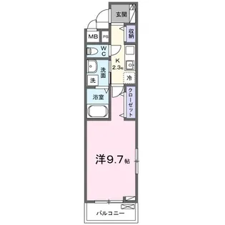 ヒカルサ坂戸芦山町【3階】の間取り