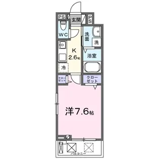 ヒカルサ坂戸芦山町【2階】の間取り