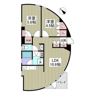 CHASM【3階】の間取り