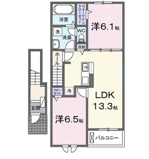 パークレジデンス ミッド【2階】の間取り