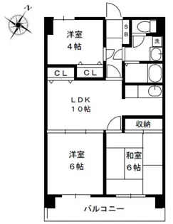 ポートアイランド坂戸【7階】の間取り