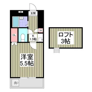 フリーダムC棟【205号室】の間取り