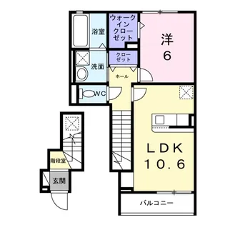 ドルチェビータ III【2階】の間取り