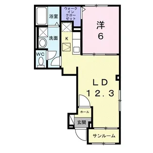 ドルチェビータ III【1階】の間取り