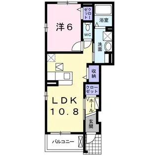 ヴィラ・ソレイユ【1階】の間取り