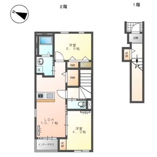 サンローズII【2階】の間取り