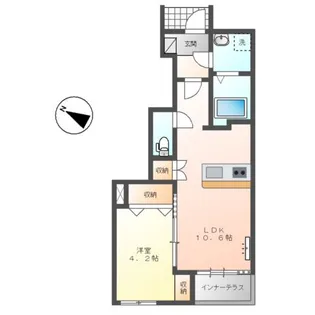 サンローズII【1階】の間取り