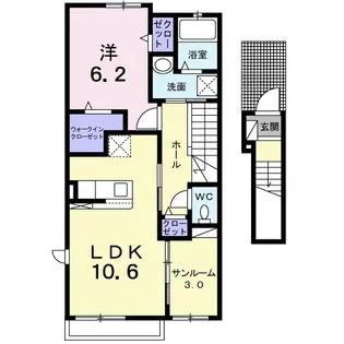 ユーフォリア【2階】の間取り
