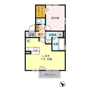 アドニス・フラット A【2階】の間取り