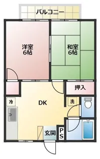 宮沢ハイツ【1階】の間取り