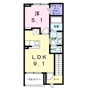 ヒカルサ熊谷石原サウス【3階】の間取り