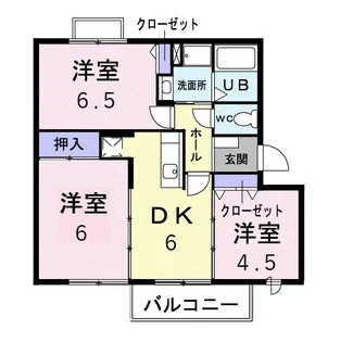 ヴィレッジトミタB【2階】の間取り