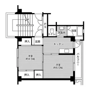 ビレッジハウス毛呂山2号棟【0203号室】の間取り