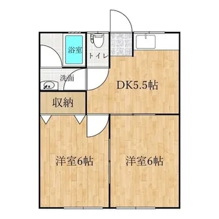 ティーズAOKI【1階】の間取り