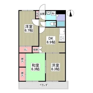 エンブレム【2階】の間取り
