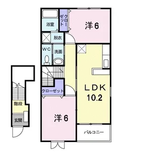 グレイスヴィラ【2階】の間取り