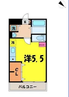 シャトレ宮町【3階】の間取り