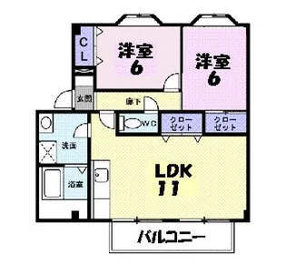 リバーサイド山崎【2階】の間取り