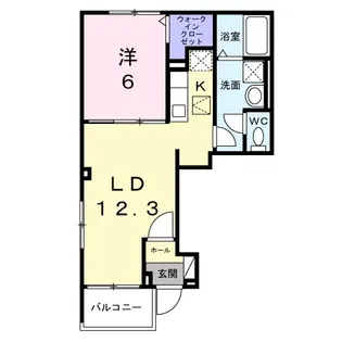 グラン・シャトー武蔵嵐山A【1階】の間取り