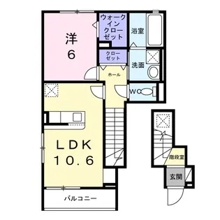グラン・シャトー武蔵嵐山A【2階】の間取り