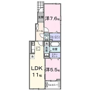 ブリッサ パラシオ【1階】の間取り