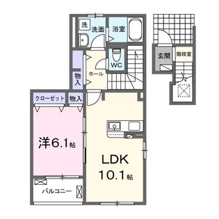 ラ・フェリーチェ B【2階】の間取り