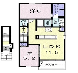 シャルマンカーサ【2階】の間取り