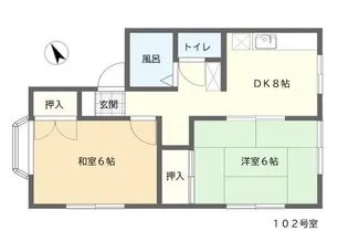 ドミールT.O【1階】の間取り