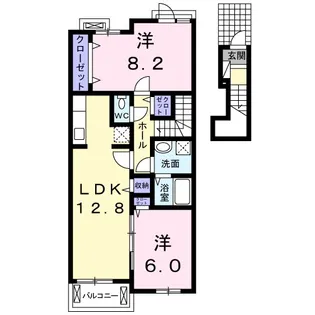ライツ上柴【2階】の間取り