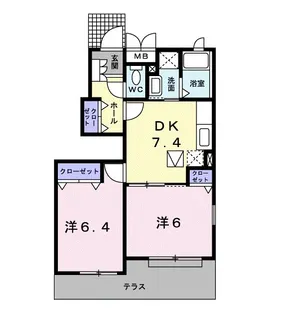 ベル・フローラIII【1階】の間取り