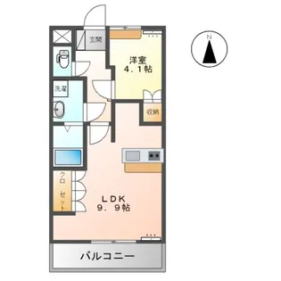 クレシアB【1階】の間取り
