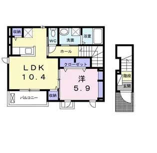 コリーヌ春日A【2階】の間取り