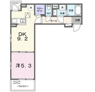 ヒカルサ熊谷曙町【1階】の間取り