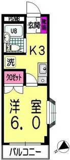 プラザ新保【3階】の間取り