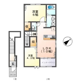 レジェンド ユー【2階】の間取り