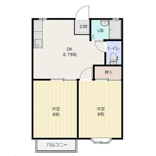 グリーンパークA【2階】の間取り
