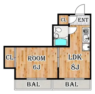 パークス熊谷【4階】の間取り